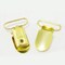 1 Dozen Metal Suspender Clips Plated Durable Plastic Grip Sewing Accessories Size 1 Inch Gold Color